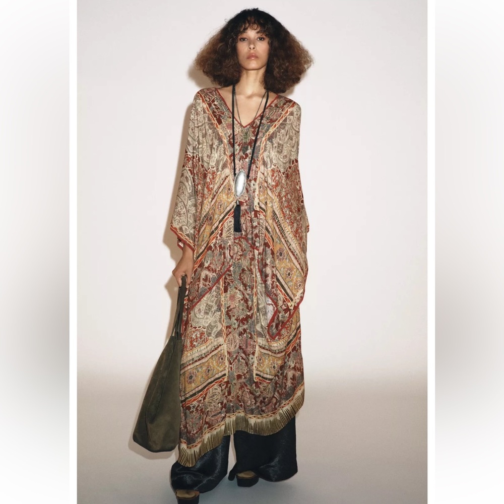 ZW COLLECTION PAISLEY CAFTAN DRESS - Picture 2 of 16